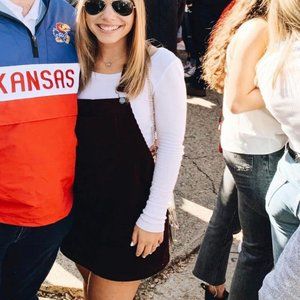 Forever 21 Corduroy Ribbed Maroon Purple Overall Jumper (Size Medium)